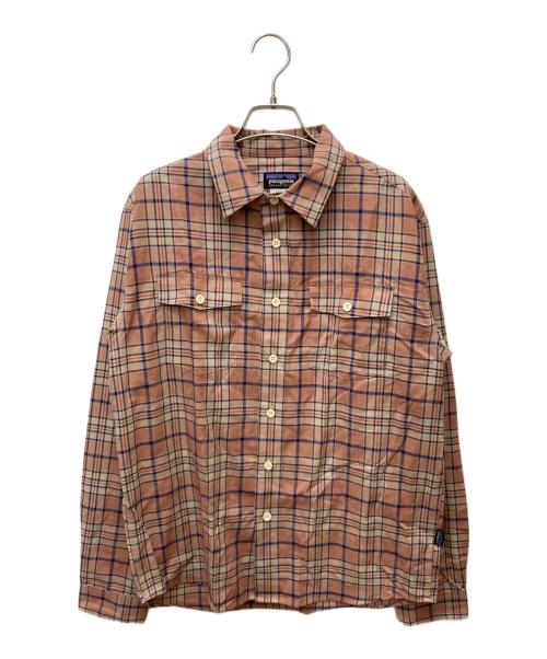 Patagonia（パタゴニア）Patagonia (パタゴニア) オーガニックコットンシャツ ピンク サイズ:Sの古着・服飾アイテム