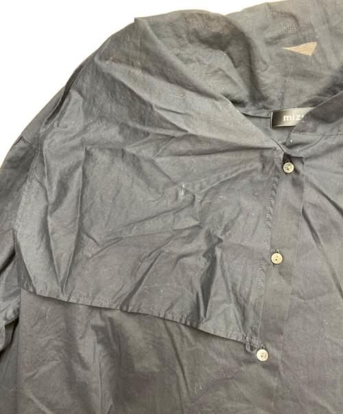 mizuiro-ind（ミズイロインド）mizuiro-ind (ミズイロインド) アシンメトリーカラーブラウス ブラック サイズ:表記なしの古着・服飾アイテム