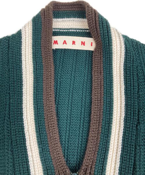 MARNI（マルニ）MARNI (マルニ) フロントジップカーディガン P17SPMDV01Q01FW685-00V98 グリーン サイズ:38の古着・服飾アイテム