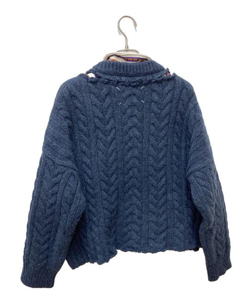 Maison Margiela（メゾンマルジェラ）Maison Margiela (メゾンマルジェラ) ドッキングケーブルポロニット S29GP0051 S15832 ネイビー サイズ:Sの古着・服飾アイテム