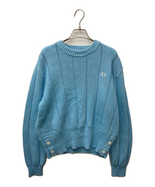 FRED PERRY（フレッドペリー）FRED PERRY (フレッドペリー) ケーブルニット F7182 スカイブルー サイズ:36の古着・服飾アイテム