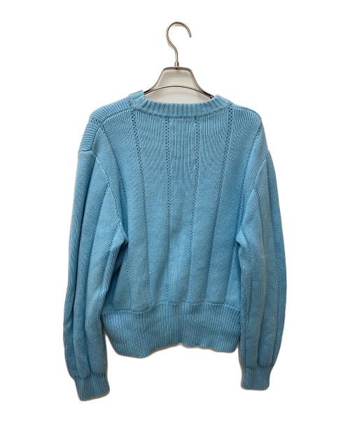 FRED PERRY（フレッドペリー）FRED PERRY (フレッドペリー) ケーブルニット F7182 スカイブルー サイズ:36の古着・服飾アイテム