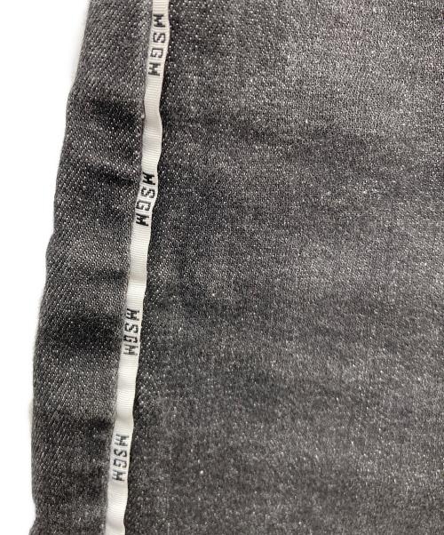 MSGM（エムエスジーエム）MSGM (エムエスジーエム) サイドラインスキニーデニムパンツ ブラック サイズ:M(38)の古着・服飾アイテム