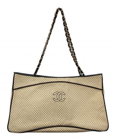 中古・古着通販】CHANEL (シャネル) マイクロキルティングキャンバス