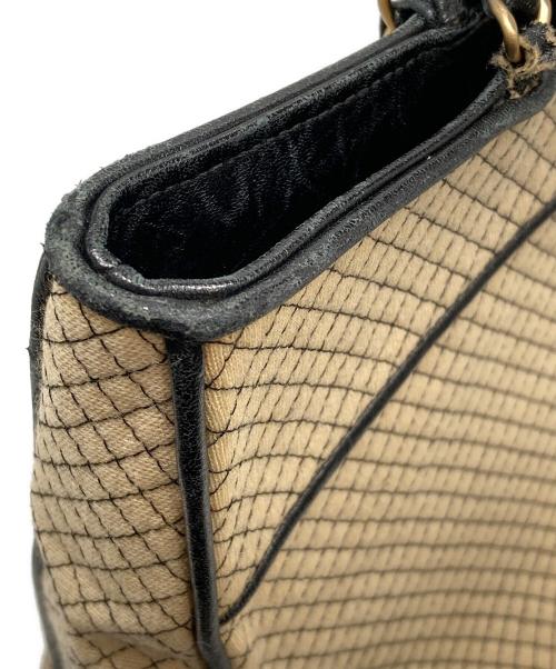 CHANEL（シャネル）CHANEL (シャネル) マイクロキルティングキャンバスチェーンショルダーバッグ ベージュの古着・服飾アイテム