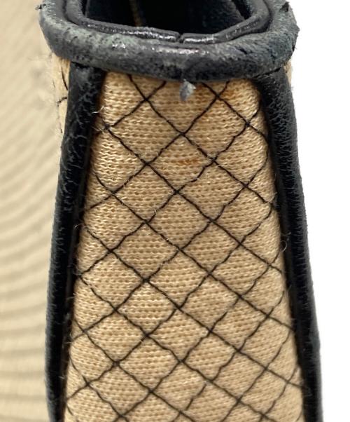 CHANEL（シャネル）CHANEL (シャネル) マイクロキルティングキャンバスチェーンショルダーバッグ ベージュの古着・服飾アイテム