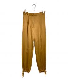 MM6 Maison Margiela（エムエムシックスメゾンマルジェラ）の古着「レーヨンアセテートジョガーパンツ」｜キャメル