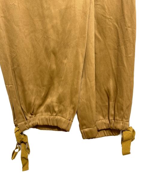 MM6 Maison Margiela（エムエムシックスメゾンマルジェラ）MM6 Maison Margiela (エムエムシックスメゾンマルジェラ) レーヨンアセテートジョガーパンツ キャメル サイズ:36の古着・服飾アイテム
