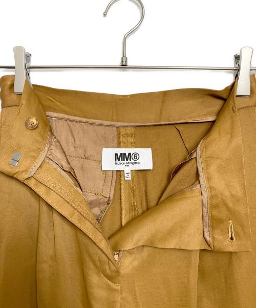 MM6 Maison Margiela（エムエムシックスメゾンマルジェラ）MM6 Maison Margiela (エムエムシックスメゾンマルジェラ) レーヨンアセテートジョガーパンツ キャメル サイズ:36の古着・服飾アイテム