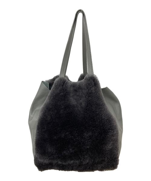 OWEN BARRY（オーエンバリー）OWEN BARRY (オーエンバリー) ムートンバッグ グレーの古着・服飾アイテム