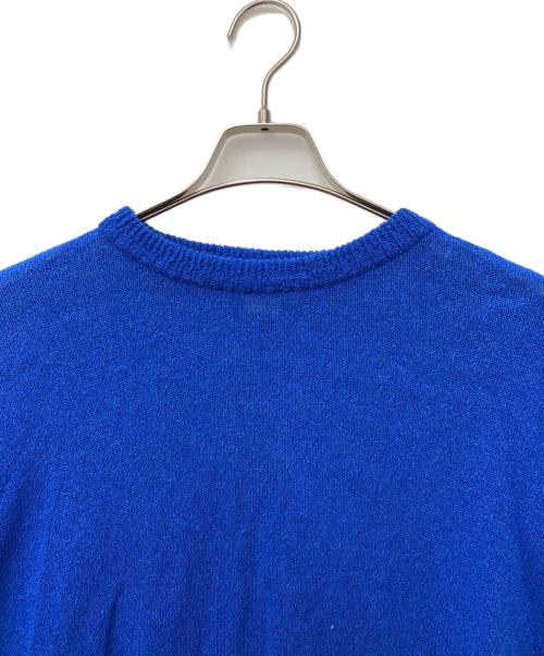 417 by EDIFICE（417 バイ エディフィス）417 by EDIFICE (417 バイ エディフィス) LE JAPON NIIGATA 和紙ブレンドニット　25080312200210 ブルー サイズ:Sの古着・服飾アイテム