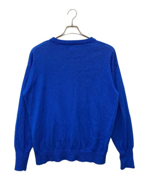 417 by EDIFICE（417 バイ エディフィス）417 by EDIFICE (417 バイ エディフィス) LE JAPON NIIGATA 和紙ブレンドニット　25080312200210 ブルー サイズ:Sの古着・服飾アイテム