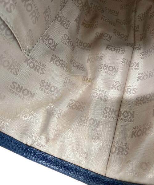 MICHAEL MICHAEL KORS（マイケル マイケルコース）MICHAEL MICHAEL KORS (マイケル マイケルコース) フラワーモチーフトートバッグ ネイビーの古着・服飾アイテム
