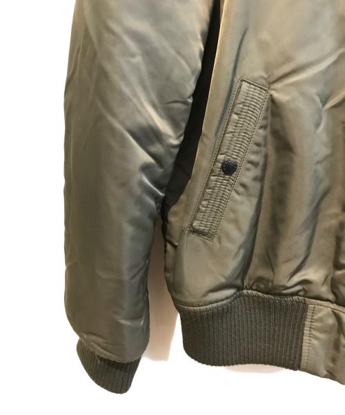 ALPHA INDUSTRIES（アルファインダストリーズ）ALPHA INDUSTRIES (アルファインダストリーズ) フーデッドリブジャケット　TA1571-076 オリーブ サイズ:X-LARGEの古着・服飾アイテム
