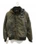 ALPHA INDUSTRIES（アルファインダストリーズ）の古着「フーデッドリブジャケット　TA1571-076」｜オリーブ