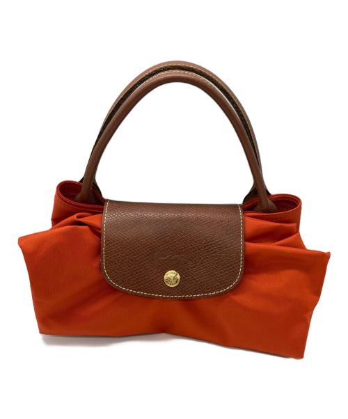 LONGCHAMP（ロンシャン）LONGCHAMP (ロンシャン) 舟形トートバッグ オレンジの古着・服飾アイテム