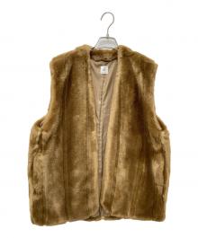 6(ROKU) BEAUTY&YOUTH（ロク ビューティーアンドユース）の古着「FAKE MINK FUR VEST 8625-151-0093」｜ブラウン