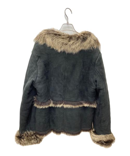 LOUNIE（ルーニー）LOUNIE (ルーニー) ムートンファージャケット ブラック サイズ:40の古着・服飾アイテム