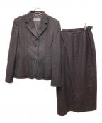 MaxMaraマックスマーラ）の古着「ストライプスカートセットアップ」｜ブラウン