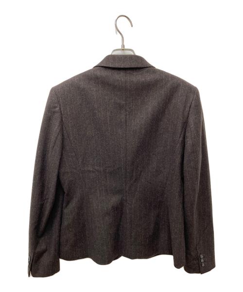 MaxMara（マックスマーラ）MaxMara (マックスマーラ) ストライプスカートセットアップ ブラウン サイズ:42の古着・服飾アイテム