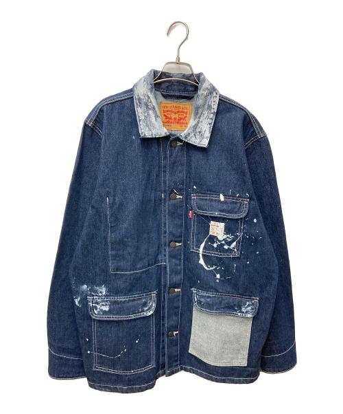 LEVI'S（リーバイス）LEVI'S (リーバイス) ペンキ加工カバーオール PC-9-A0744-0005 インディゴ サイズ:Mの古着・服飾アイテム