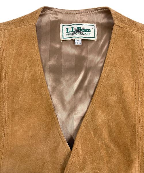 L.L.Bean（エルエルビーン）L.L.Bean (エルエルビーン) スエードレザーベスト ブラウン サイズ:XL LONGの古着・服飾アイテム