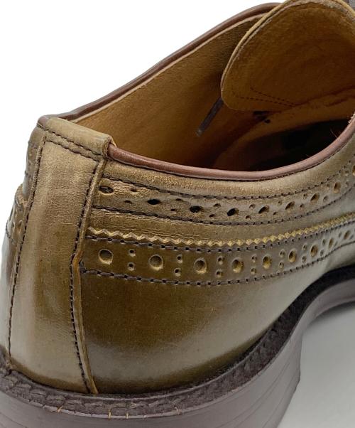 ブランド表記なし（ブランド表記ナシ）ブランド表記なし (ブランド表記ナシ) ウィングチップシューズ 2042 1001 オリーブ サイズ:25.5の古着・服飾アイテム