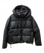 ZARAザラ）の古着「フェイクレザー中綿ジャケット 3046/210/800」｜ブラック