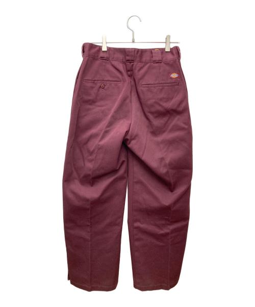 Dickies（ディッキーズ）Dickies (ディッキーズ) myne (マイン) サイドスナップワイドパンツ MYDKP210 レッド サイズ:Mの古着・服飾アイテム