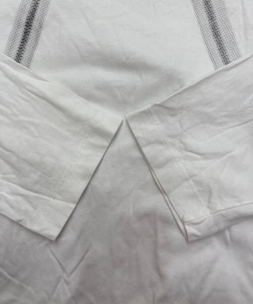 MM6 Maison Margiela（エムエムシックスメゾンマルジェラ）MM6 Maison Margiela (エムエムシックスメゾンマルジェラ) ジッププリントロングスリーブTシャツ　SH0GC0009 S23588 ホワイト サイズ:Mの古着・服飾アイテム