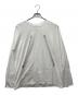 MM6 Maison Margiela（エムエムシックスメゾンマルジェラ）の古着「ジッププリントロングスリーブTシャツ　SH0GC0009 S23588」｜ホワイト