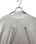 MM6 Maison Margiela (エムエムシックスメゾンマルジェラ) ジッププリントロングスリーブTシャツ　SH0GC0009 S23588 ホワイト サイズ:M：14000円