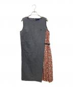 FRED PERRYフレッドペリー）の古着「切替ワンピース　F8443」｜グレー