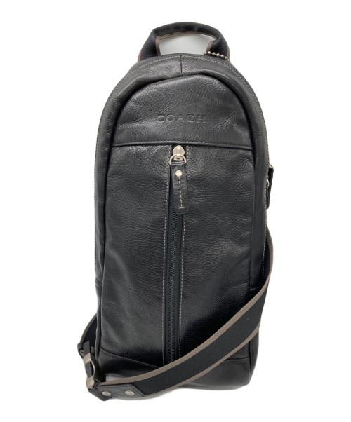 COACH（コーチ）COACH (コーチ) ヘリテージ ウェブ レザー スリング パック　F70811 ブラックの古着・服飾アイテム