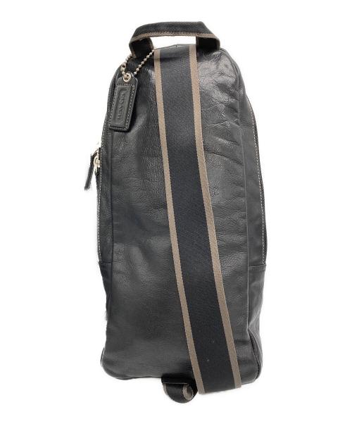 COACH（コーチ）COACH (コーチ) ヘリテージ ウェブ レザー スリング パック　F70811 ブラックの古着・服飾アイテム