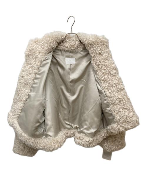 QTUME（クチューム）QTUME (クチューム) エコファージャケット 352-24555 ホワイト サイズ:38 未使用品の古着・服飾アイテム