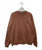 Acne studiosアクネ ストゥディオス）の古着「フェイスパッチオーバーサイズスウェット FA-UX-SWEA000010」｜ブラウン
