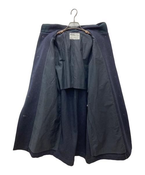 MHL（エムエイチエル）MHL (エムエイチエル) ウールフーデッドコート ネイビー サイズ:1の古着・服飾アイテム