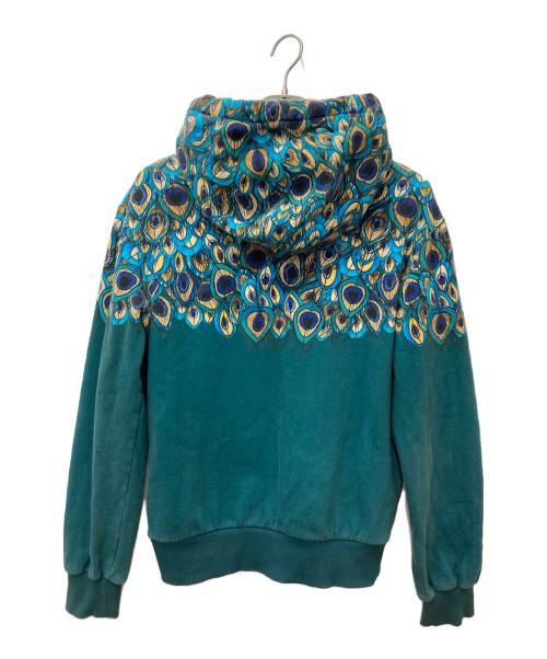 DOLCE & GABBANA（ドルチェ＆ガッバーナ）DOLCE & GABBANA (ドルチェ＆ガッバーナ) クジャク柄パーカー　G9OF9T/Fl79X エメラルドグリーン サイズ:48の古着・服飾アイテム