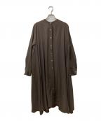 mizuiro-indミズイロインド）の古着「シャツワンピース」｜ブラウン