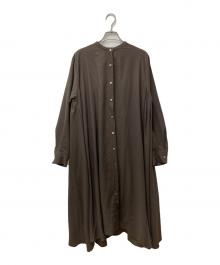 mizuiro-ind（ミズイロインド）の古着「シャツワンピース」｜ブラウン