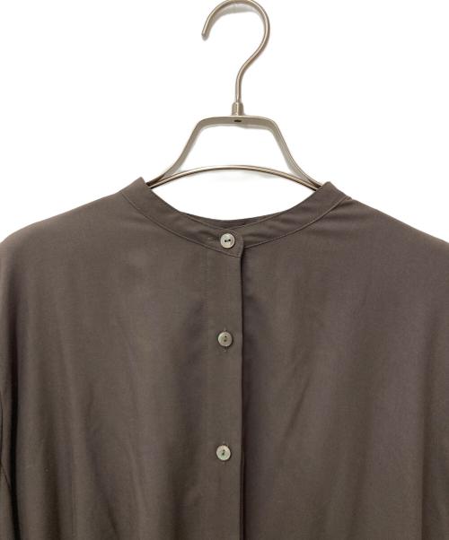 mizuiro-ind（ミズイロインド）mizuiro-ind (ミズイロインド) シャツワンピース ブラウン サイズ:Freeの古着・服飾アイテム
