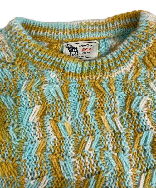 JOURNAL STANDARD（ジャーナルスタンダード）JOURNAL STANDARD (ジャーナルスタンダード) KHWOPA (クオパ) クルーネックハンドニット 20080600951030 マルチカラー サイズ:Mの古着・服飾アイテム