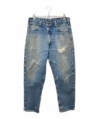 CarHarttカーハート）の古着「Flannel Lined Jeans　B21 DST」｜インディゴ