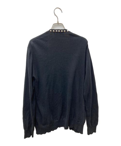 Hysteric Glamour（ヒステリックグラマー）Hysteric Glamour (ヒステリックグラマー) スタッズカーディガン 02183ND08 ブラック サイズ:Mの古着・服飾アイテム