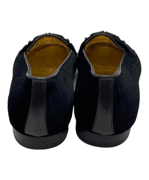 Salvatore Ferragamo（サルヴァトーレ フェラガモ）Salvatore Ferragamo (サルヴァトーレ フェラガモ) ベロアパンプス ネイビー サイズ:6Bの古着・服飾アイテム