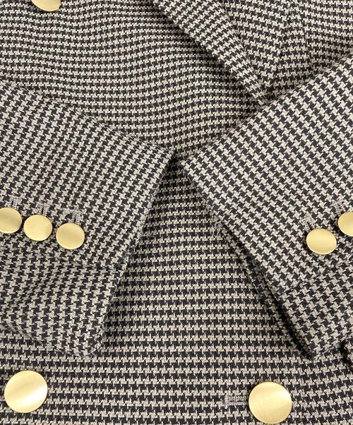 URBAN RESEARCH（アーバンリサーチ）URBAN RESEARCH (アーバンリサーチ) ダブルブレストブレザーチェックジャケット UR34-27C001 ブラウン サイズ:38の古着・服飾アイテム