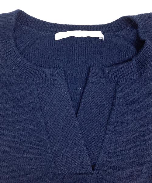 FRAMeWORK（フレームワーク）FRAMeWORK (フレームワーク) ミドルゲージ天竺ヘンリープルオーバーニット 24080220610040 ネイビー サイズ:FREEの古着・服飾アイテム