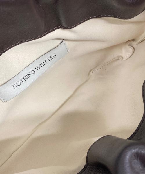 NOTHING WRITTEN（ナッシングリトゥン）NOTHING WRITTEN (ナッシングリトゥン) レザーポーチ ブラウンの古着・服飾アイテム