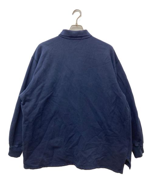 POLO RALPH LAUREN（ポロ・ラルフローレン）POLO RALPH LAUREN (ポロ・ラルフローレン) スウェットポロシャツ ネイビー サイズ:Mの古着・服飾アイテム